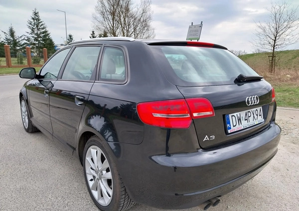Audi A3 cena 24000 przebieg: 316829, rok produkcji 2009 z Wrocław małe 106